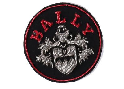 China Football Army Blazer Badges Round Embroidered Iron On Patches For Adult for sale