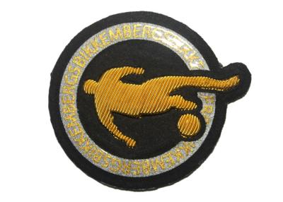 China Sport Embroidered Football Badges Print Embroidered Iron On Patches for sale