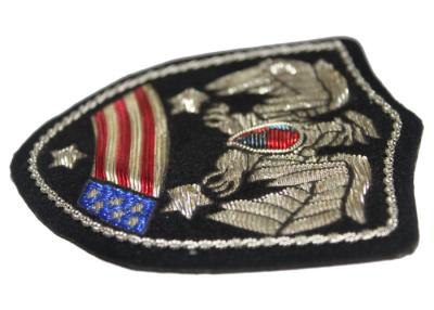 China Flags Banners Embroidered Applique Patches , Bullion Wire Badges For Shoulder for sale