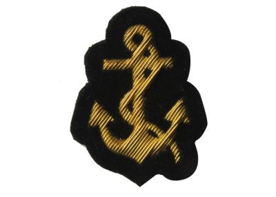 China Anchor Pattern Embroidered Military Badges Comfortable Custom Blazer Patches for sale