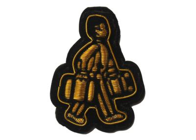 China 3D Embossed Embroidered Applique Patches Buttons Embroidered Cloth Badges for sale