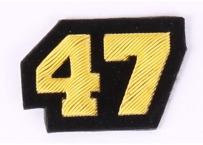 China 4 / 7 Pattern Embroidered Letter Patches , Embroidered Number Patches for sale