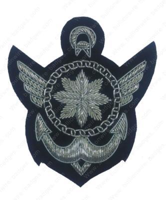 China 3D Embossed Military Cap Badges T - Shirt / Shoes / Bags Embroidered Military Badges for sale