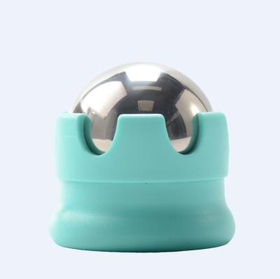 China Musical Wrinkle Remover Stainless Steel Ice Ball Roller Massager Therapy Cold Face Release for sale