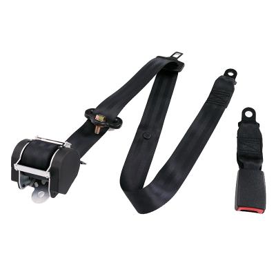 China Auto Accessories Retractable Car Front Driver 3 Point Car Seat Safety Belt With Force-Limited Retractor for sale