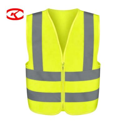 China Motorcycle High Safety Yellow Construction Water Proof Wholesale Visibility Reflective Vest With Logo Printing Class 2 for sale