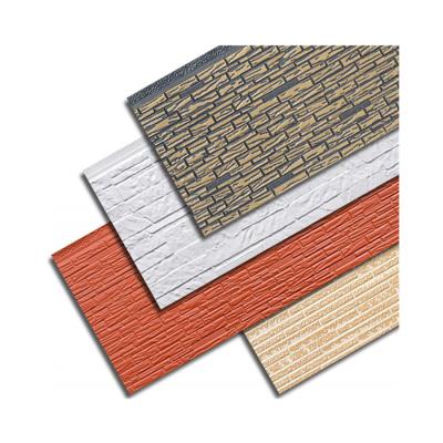 China Villa 16mm Lightweight Decorative PU Foam House Hotel Building Warehouse Insulation Wall Prefab Panel House for sale