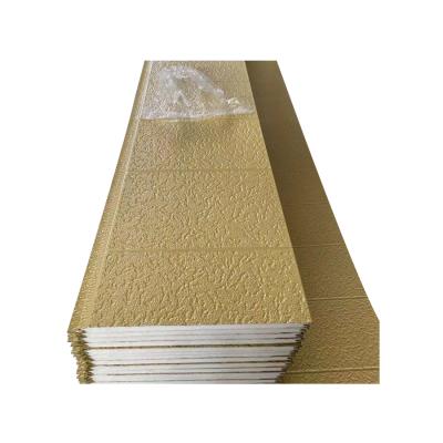 China Hot Selling 2022 Insulation Polyurethane Foam Board PU Sandwich Panel Wall PU Sandwich Panel Rei 120 Porcelain Env Fireproof Rock Light Weight or Polyurethane PU Sandwich for sale