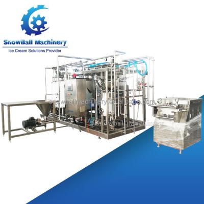 China Snack Factory Ice Cream Kneading Plant Small Ice Cream Production Line for sale