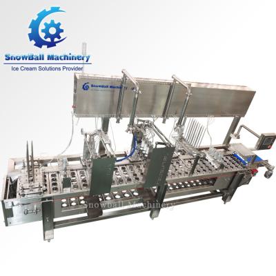 China Snack Factory Linear Ice Cream Filling Machine Large Capacity High Speed ​​Ice Cream Filling Machine for sale