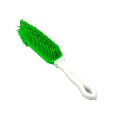 China Long Stocked Rubber Interdental Brushes Silicone Brush Dog Handle Brush for sale