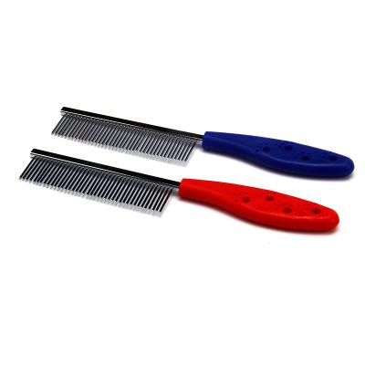 China Wholesale High Quality Viable Short Needle Pet Supplies Stainless Steel Pet Flea Comb for sale