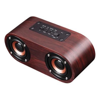 China Cheap Price Mini Portable Wireless Bluetooths Boom Wooden Box Speaker for sale