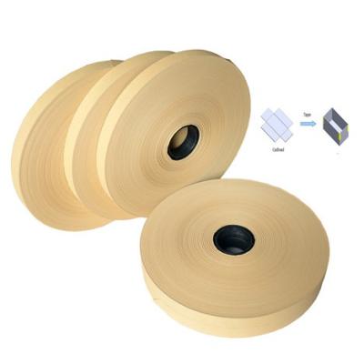 China Sticking Box Corner Pasting Brown Kraft Tape For Corner Sealing Machine for sale