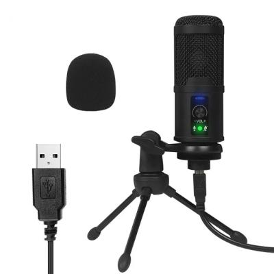 China Wholesale Professional Clear Sound Conference Mike Noise Reduction Game Recording Studio USB Wire Condenser Microphone for sale