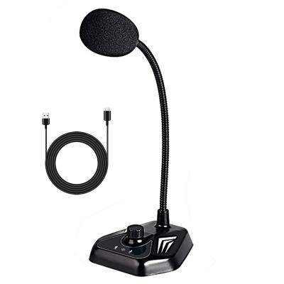 China Original Clear Sound Factory Gooseneck Gaming Mike Professional RGB Light Conference Recording Studio USB Wire Condenser Microphone for sale