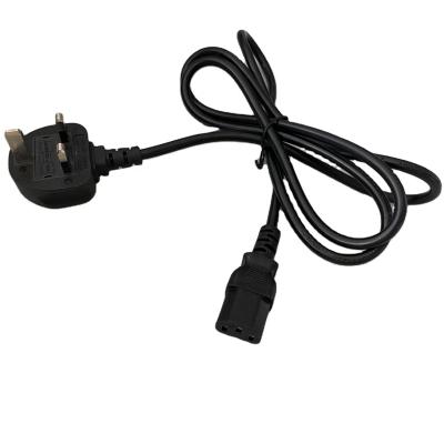 China Customized UK Home Appliance Wholesale 3Pin 3G0.75mm2 2m Extension Lead For C13 Computer Power Cord for sale