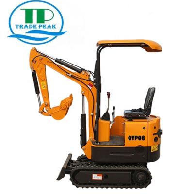 China EPA Farms Hot Selling 900kg Mini Excavator QTP10 Mini Digger Engine à venda