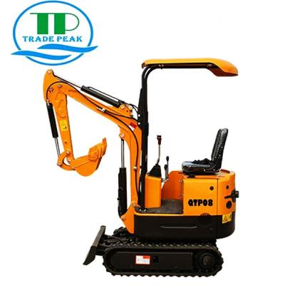 China Hoists Mini Excavator 1.0TON Cheap Price Mini Digger With CE Certificate for sale