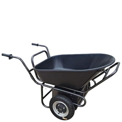 China COMMERCIAL PEAK Electric Metal Wheelbarrow 200kg Battery With Tip Hopper for sale