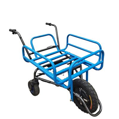 China Metal 3 Wheels Electric Wheelbarrow Adjustable Hopper For Sale for sale