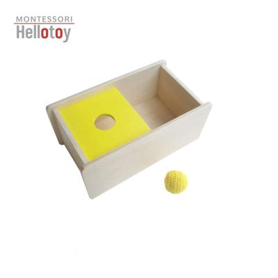 China Montessori Infant Toy Imbucare Box With Flip Lid - Ball AT0632 for sale