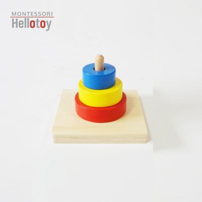 China Montessori Infant Toy Three Discs On Vertical Finger AT0625 for sale