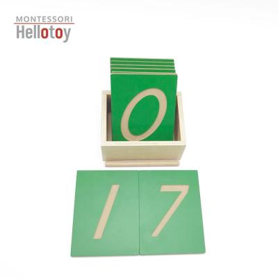 China Wooden Hollow Number Shapes Math Montessori Toy for sale