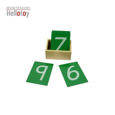 China Montessori Math Sandpaper Wooden Figures for sale