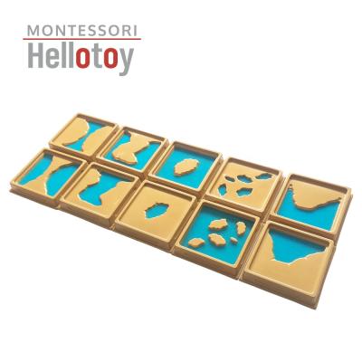 China PP Geography Earth And Water Shape Montessori Toy for sale