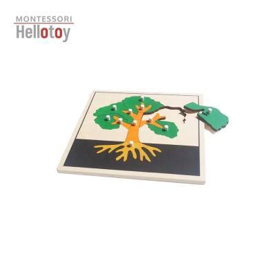 China Toy Montessori Materials Botany Puzzle Educational Tree for sale