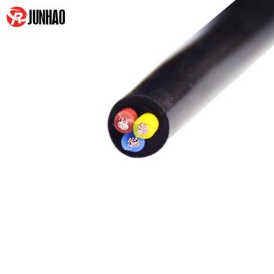 China 200 Degree Heat Resistance CE Certified H05SS-F 3core 300/500V High Temperature Resistant Cable 0.5mm Power Cord for sale