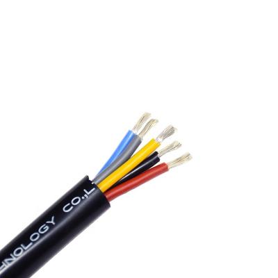 China 5 Core Heating Flexible Silicone Rubber Insulated Cable 2.5mm2 Wire, 16mm Solar Cable For Household for sale