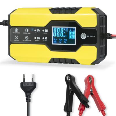 China 12V Plastic Lead Acid Battery Charger ABS Car Fast Auto Repair Charger Smart Pulse Repair Battery Charger for sale