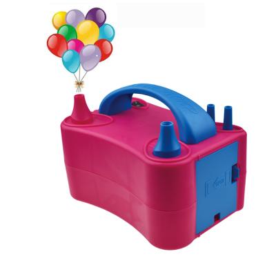 China Portable Electric Blower Balloon Pump Balloon Inflating Tool Double Hole Automatic Balloon Compressor for sale