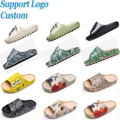 China New design men's and women's logo waterproof bulky casual slippers NO--slip fashion custom comfortable breathable slippers for sale