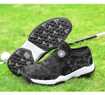 China Fashion\Wholesale High Quality Comfortable\Durable\Breathable\Lighted Golf Shoes,Golf Shoes For Men LeatherWaterproof Rubber Golf Shoes For Men for sale