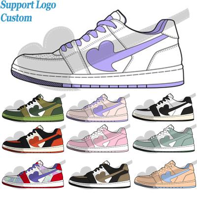 China High End Custom Made Patent Leather Low Top Fashion Cut Running Shoes Breathable Basketball Shoes For Men for sale