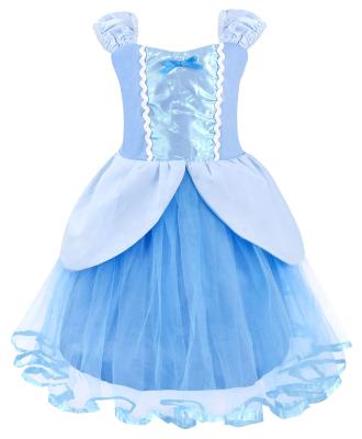 China new summer 95%Cotton kids costume for princess dress kids Cinderella Girls Dress Princess Girl Party Costume for sale