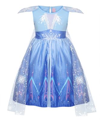 China New Princess Elsa Costume Kids Party Dress Halloween Cosplay Cotton Girl Party Princess Costume Suit for sale