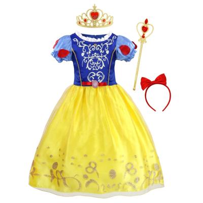 China New and popular snow white cotton girl and scepter and headband girl's crown dress children's wearing for sale