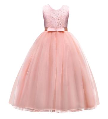 China Sleeveless Princess Dresses Girls Evening Ball Gown Wedding Dress Kids Regular Dress For Amazon for sale