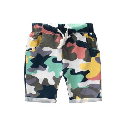 China 2021 Summer New Boys Camouflage Pants Korean Cotton Lycra Children's Clothing Breathable Children's Shorts for sale