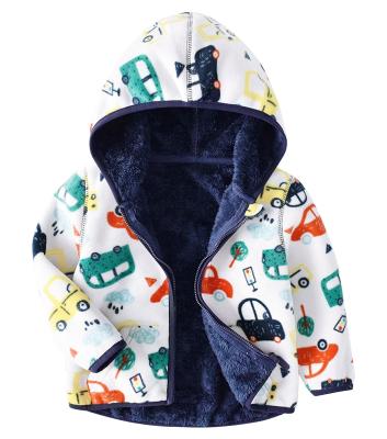 China Breathable Wholesale Hooded Spring Fleece Boy Sweater Jacket Boy Zipper Coat and Autumn Children's Clothing for sale