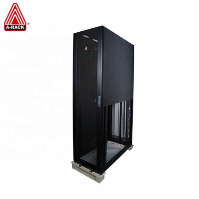 China Modular Design With Welded Frames 42U 600mm Wide 1070mm Deep Standard Server Rack 19inch Floor Standing Rack Cabinet Enclosure With 2pcs PDU Base Cable Tray for sale