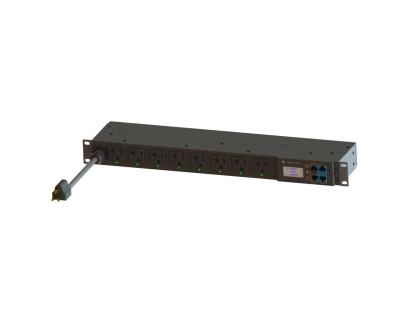 China Server Room PDU AP3102-0800 Power Distribution Units for Rack 1U, 100-120V, 15A, 1ph, 8 Server Outlets for sale