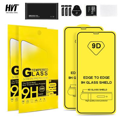 China 99% Clear Size Quality 0.33mm 9D 9H Tempered Glass For Iphone 13 12 11 Screen Protector for sale