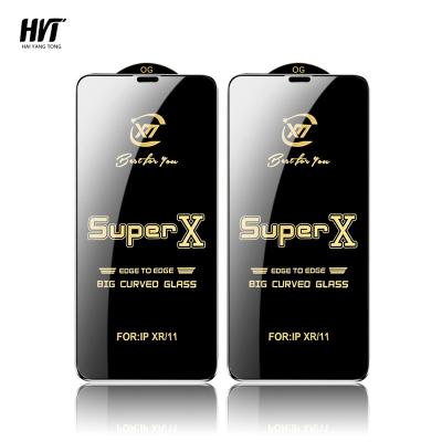 China 2022 New Super Ultrathin X HD Tempered Glass Hd Tempered Glass For Iphone 11pro 12 Full Glue Screen Protector for sale