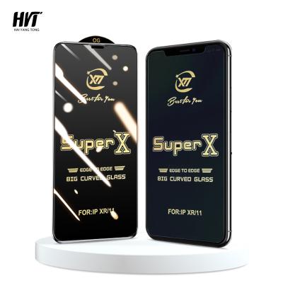 China Ultra thin ; Full Glue Full Cover X Tempered Glass Screen Protector Film Anti-Broken Big Curved Edge For Iphone 13 pro X Xs Max Mobile Accessories Glass for sale