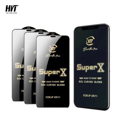 China Ultra thin ; Anti-Broken High Quality Anti Static Super Tempered Glass Big X Curved Screen Protector Glass For Iphone 11 12 13pro XS Max for sale